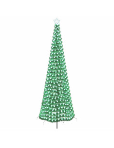Albero di Natale a LED in tinsel con picchetto EKENAS 300 cm 2