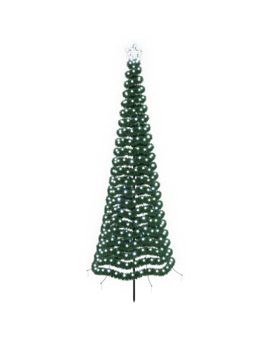 Albero di Natale a LED in tinsel con picchetto EKENAS 250 cm