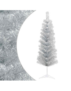 Albero di Natale Artificiale Sottile 150 cm PVC e Acciaio 2