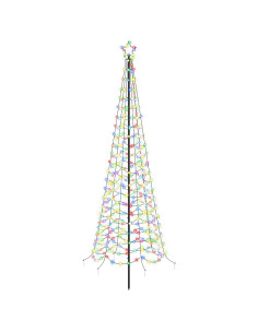 Albero di Natale a spirale LED con picchetto EKENAS 250 cm 2
