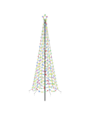 Albero di Natale a spirale LED con picchetto EKENAS 250 cm
