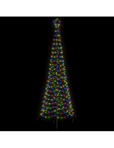 Albero di Natale a spirale LED con picchetto EKENAS 250 cm