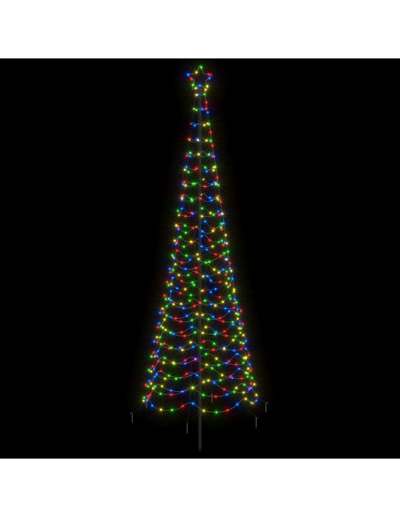 Albero di Natale a spirale LED con picchetto EKENAS 250 cm
