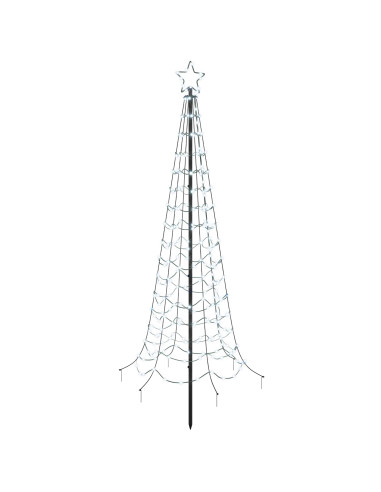 Albero di Natale a spirale LED con picchetto EKENAS 180 cm