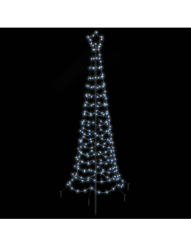 Albero di Natale a spirale LED con picchetto EKENAS 180 cm