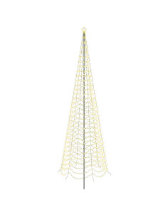 Albero di Natale a spirale LED con picchetto EKENAS 500 cm 2