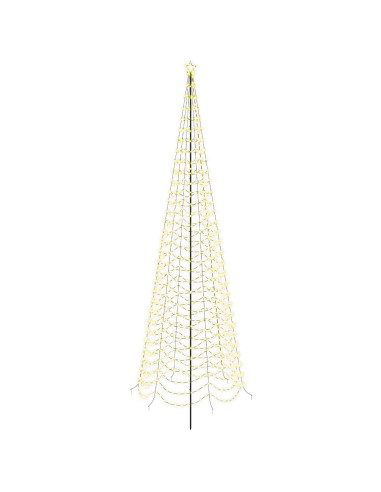 Albero di Natale a spirale LED con picchetto EKENAS 500 cm