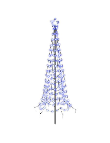 Albero di Natale a spirale LED con picchetto EKENAS 180 cm