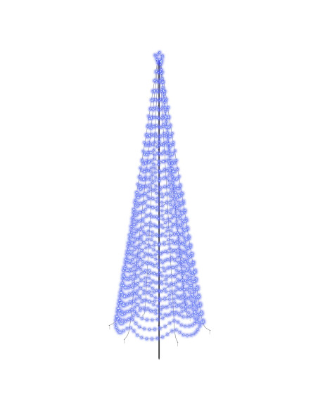 Albero di Natale a spirale LED con picchetto EKENAS 500 cm