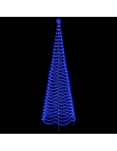 Albero di Natale a spirale LED con picchetto EKENAS 500 cm