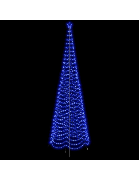 Albero di Natale a spirale LED con picchetto EKENAS 500 cm