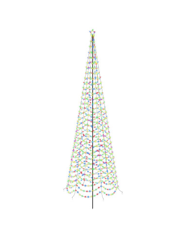 Albero di Natale a spirale LED con picchetto EKENAS 400 cm