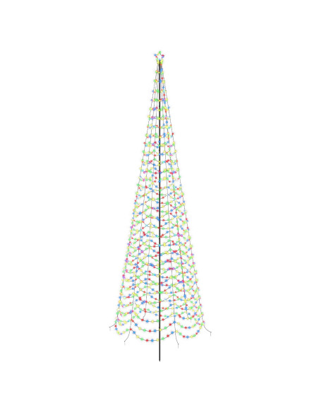 Albero di Natale a spirale LED con picchetto EKENAS 400 cm