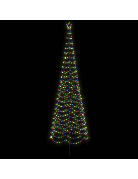 Albero di Natale a spirale LED con picchetto EKENAS 400 cm