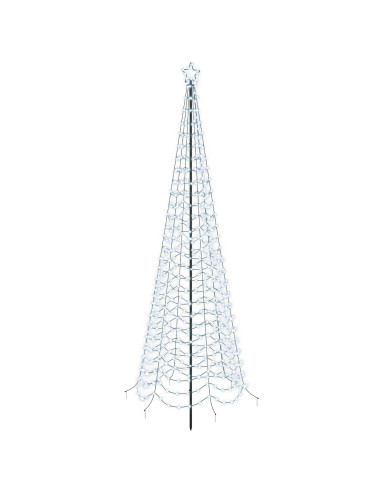 Albero di Natale a spirale LED con picchetto EKENAS 300 cm