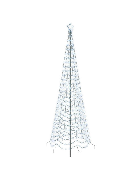 Albero di Natale a spirale LED con picchetto EKENAS 300 cm