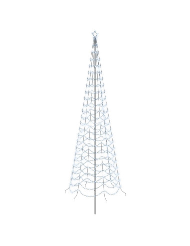 Albero di Natale a spirale LED con picchetto EKENAS 400 cm