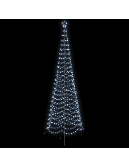 Albero di Natale a spirale LED con picchetto EKENAS 400 cm