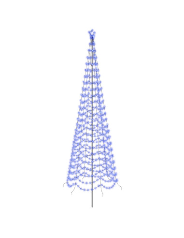 Albero di Natale a spirale LED con picchetto EKENAS 400 cm