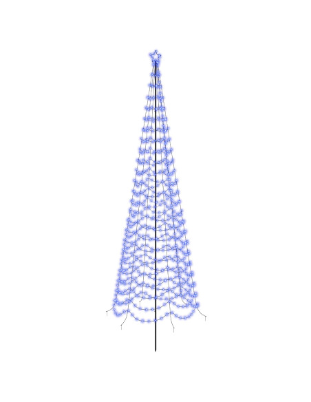 Albero di Natale a spirale LED con picchetto EKENAS 400 cm