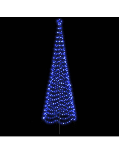 Albero di Natale a spirale LED con picchetto EKENAS 400 cm