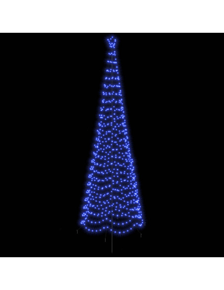 Albero di Natale a spirale LED con picchetto EKENAS 400 cm