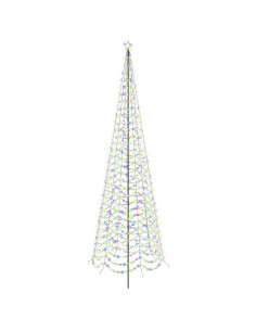 Albero di Natale a spirale LED con picchetto EKENAS 500 cm 2