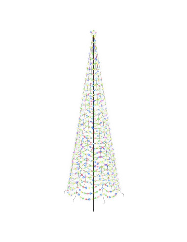 Albero di Natale a spirale LED con picchetto EKENAS 500 cm
