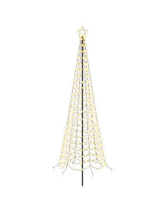 Albero di Natale a spirale LED con picchetto EKENAS 400 cm 2