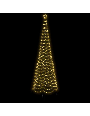 Albero di Natale a spirale LED con picchetto EKENAS 400 cm