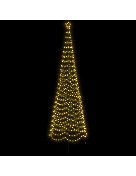 Albero di Natale a spirale LED con picchetto EKENAS 400 cm