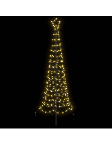 Albero di Natale a spirale LED con picchetto EKENAS 180 cm