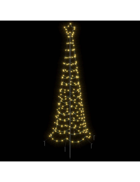 Albero di Natale a spirale LED con picchetto EKENAS 180 cm