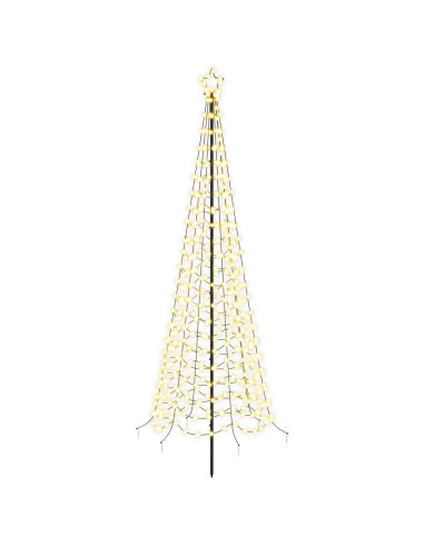 Albero di Natale a spirale LED con picchetto EKENAS 250 cm