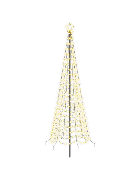 Albero di Natale a spirale LED con picchetto EKENAS 250 cm
