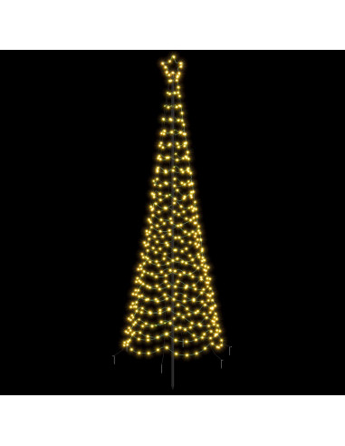 Albero di Natale a spirale LED con picchetto EKENAS 250 cm