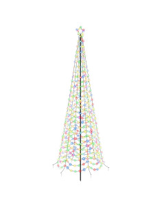 Albero di Natale a spirale LED con picchetto EKENAS 300 cm 2