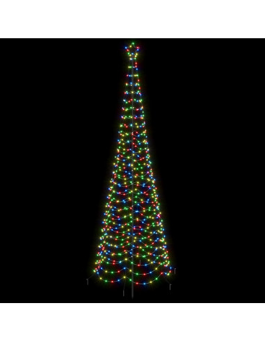 Albero di Natale a spirale LED con picchetto EKENAS 300 cm
