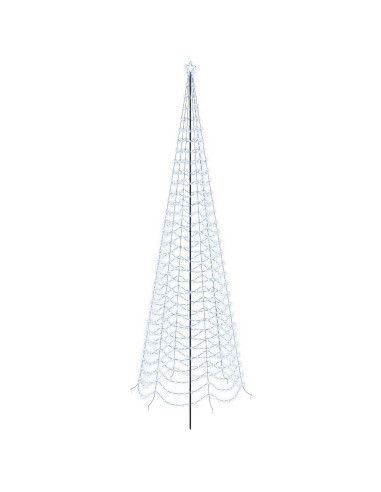 Albero di Natale a spirale LED con picchetto EKENAS 500 cm