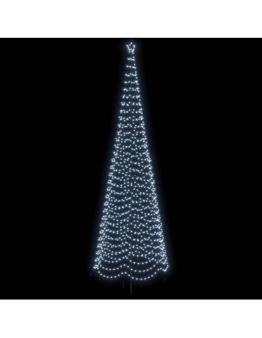 Albero di Natale a spirale LED con picchetto EKENAS 500 cm