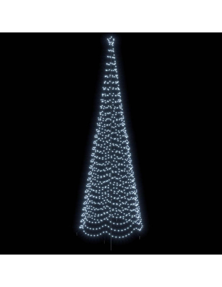 Albero di Natale a spirale LED con picchetto EKENAS 500 cm