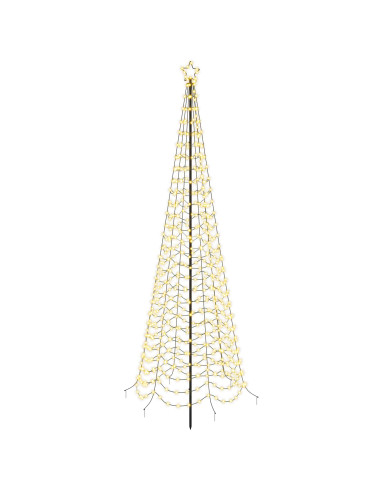 Albero di Natale a spirale LED con picchetto EKENAS 300 cm