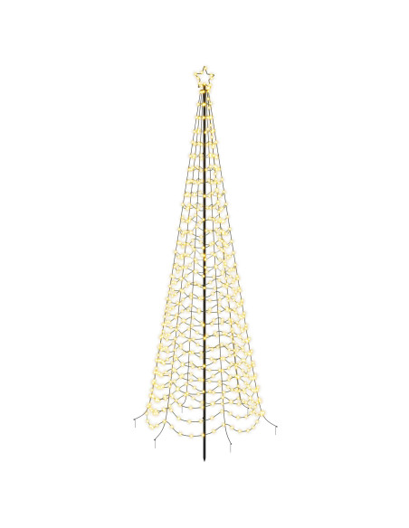 Albero di Natale a spirale LED con picchetto EKENAS 300 cm