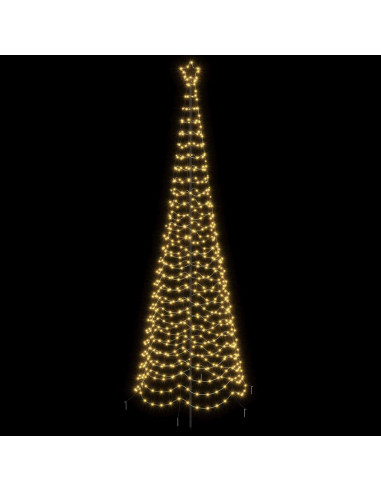Albero di Natale a spirale LED con picchetto EKENAS 300 cm