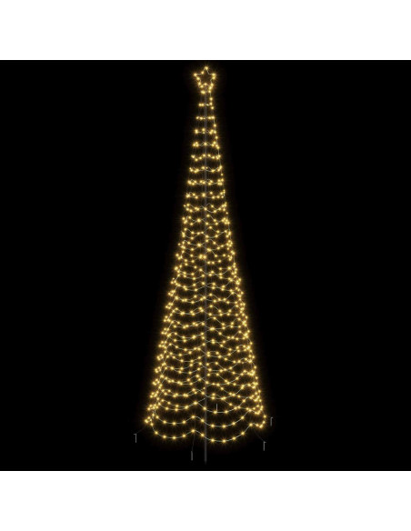 Albero di Natale a spirale LED con picchetto EKENAS 300 cm