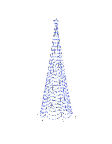 Albero di Natale a spirale LED con picchetto EKENAS 300 cm