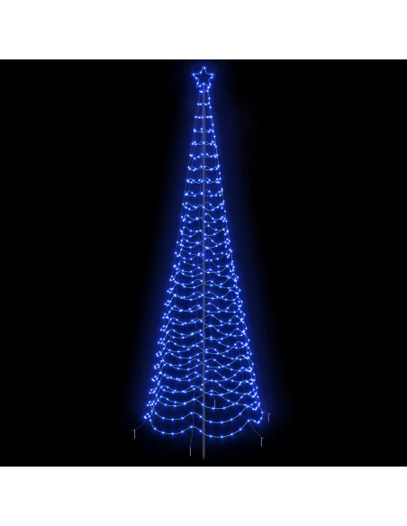 Albero di Natale a spirale LED con picchetto EKENAS 300 cm