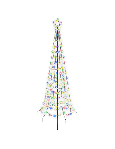 Albero di Natale a spirale LED con picchetto EKENAS 180 cm