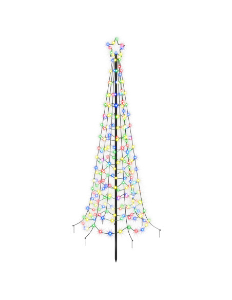 Albero di Natale a spirale LED con picchetto EKENAS 180 cm