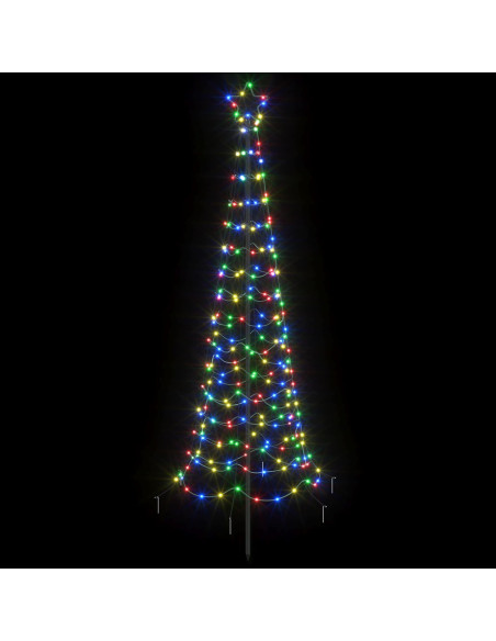 Albero di Natale a spirale LED con picchetto EKENAS 180 cm